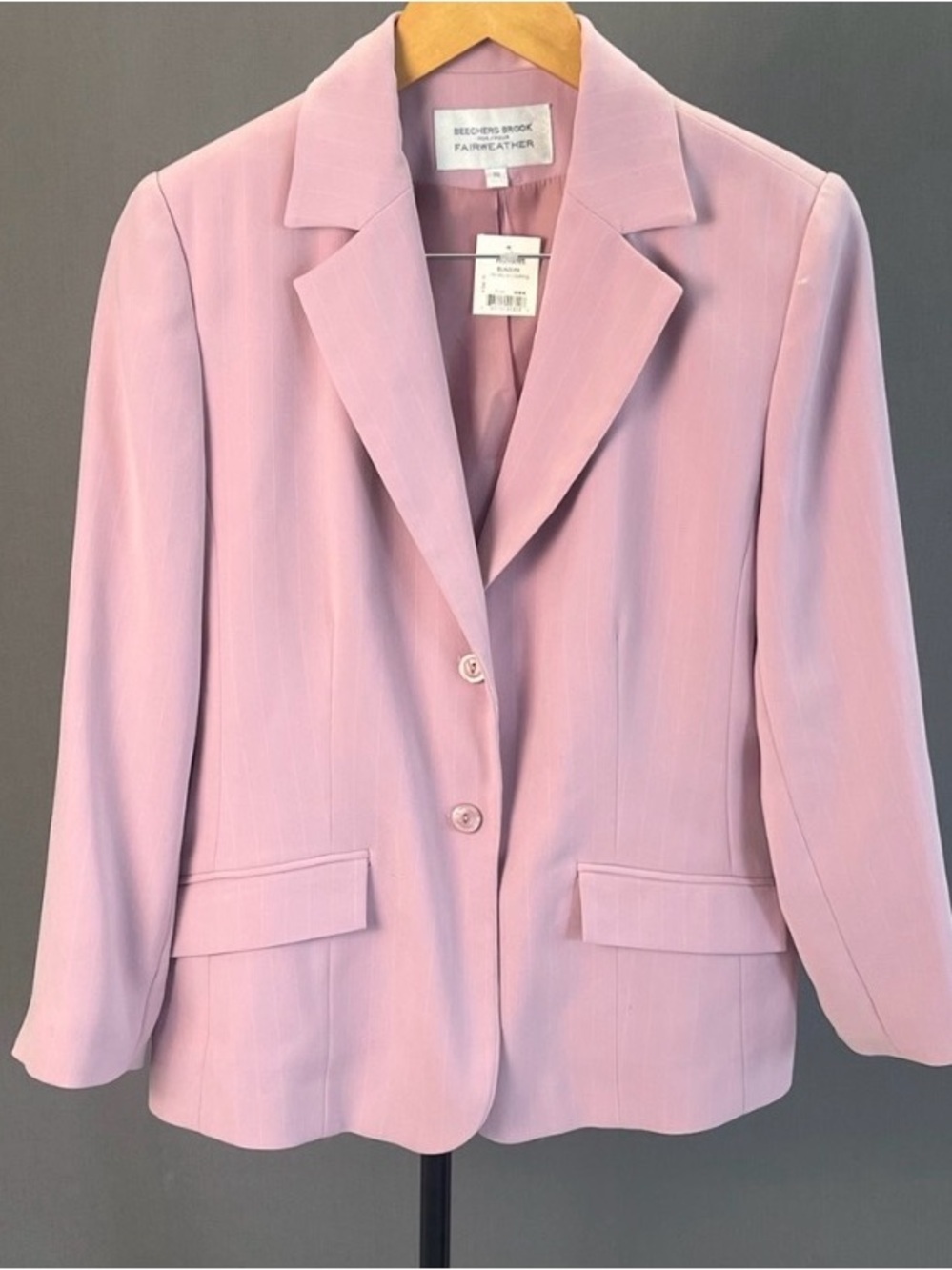 FAIRWEATHER Pink Womens Tailored Blazer